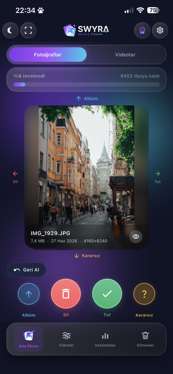Swyra app screen